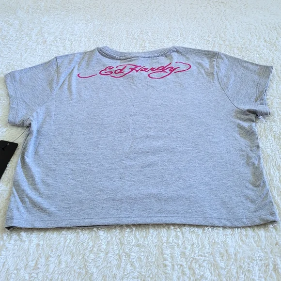 Ed Hardy "Love Kills Slowly" Skull &  Crossbones☠️ Graphic Baby👶 Tee👕  - NWT - Picture 14 of 14